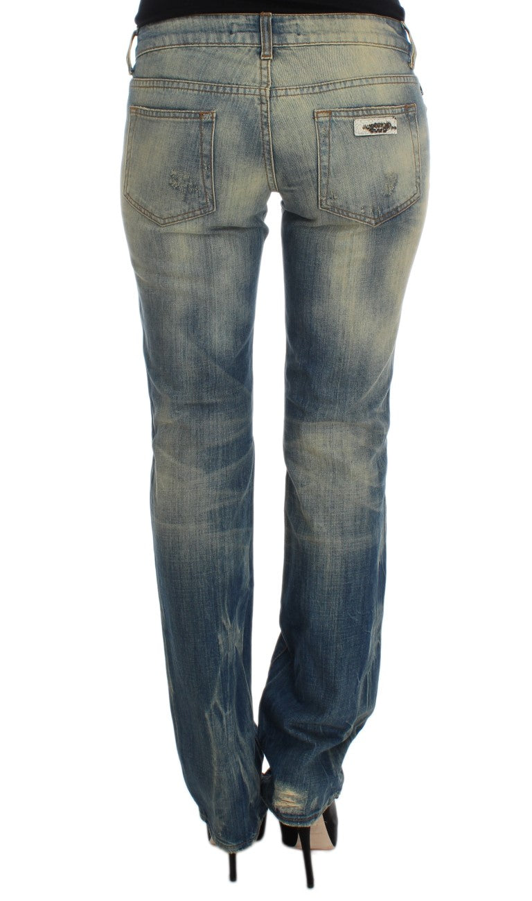 Jean slim bootcut bleu élégant Cavalli