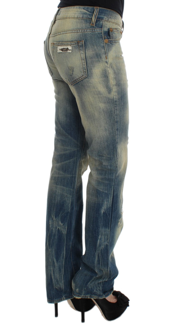 Jean slim bootcut bleu élégant Cavalli