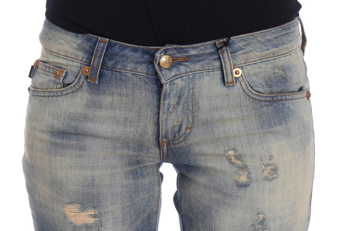 Jean slim bootcut bleu élégant Cavalli