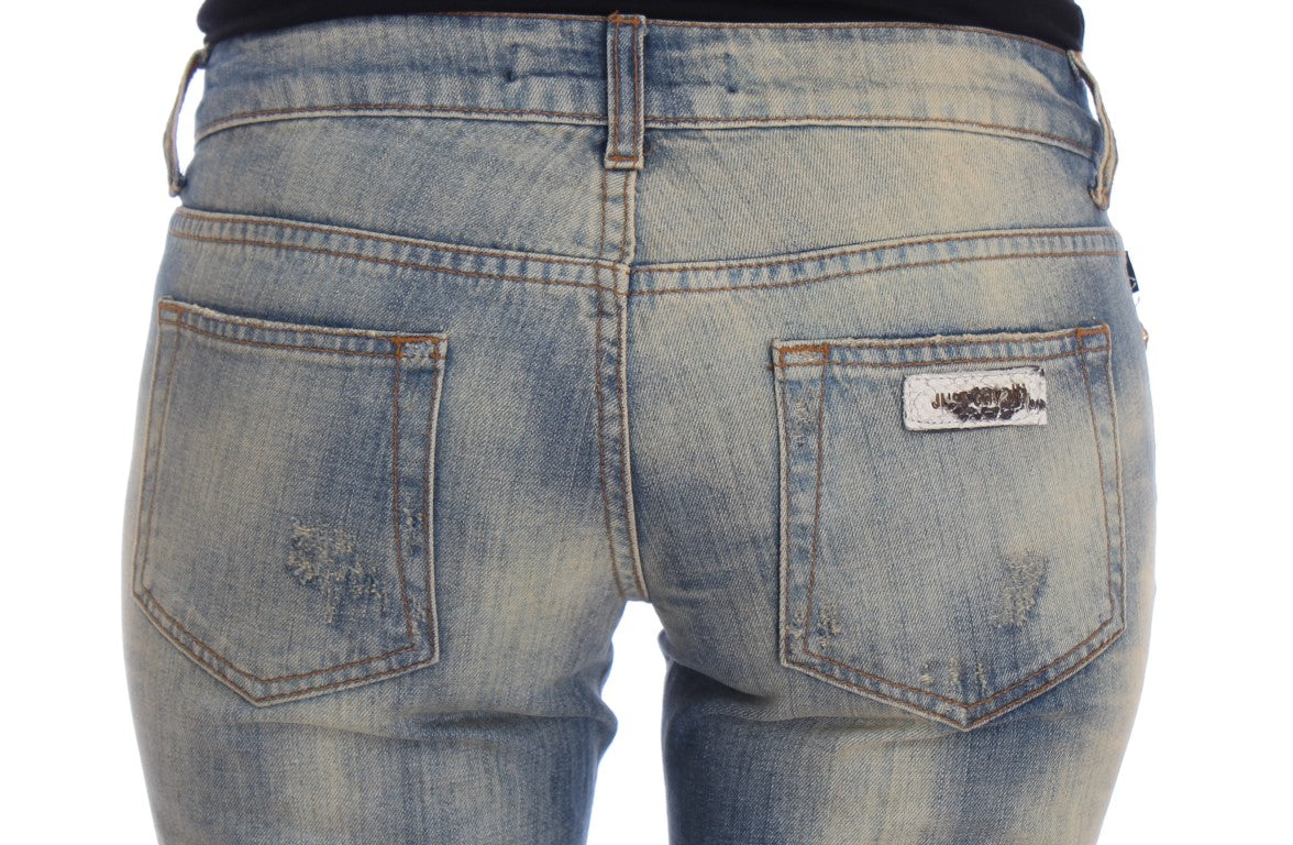 Jean slim bootcut bleu élégant Cavalli