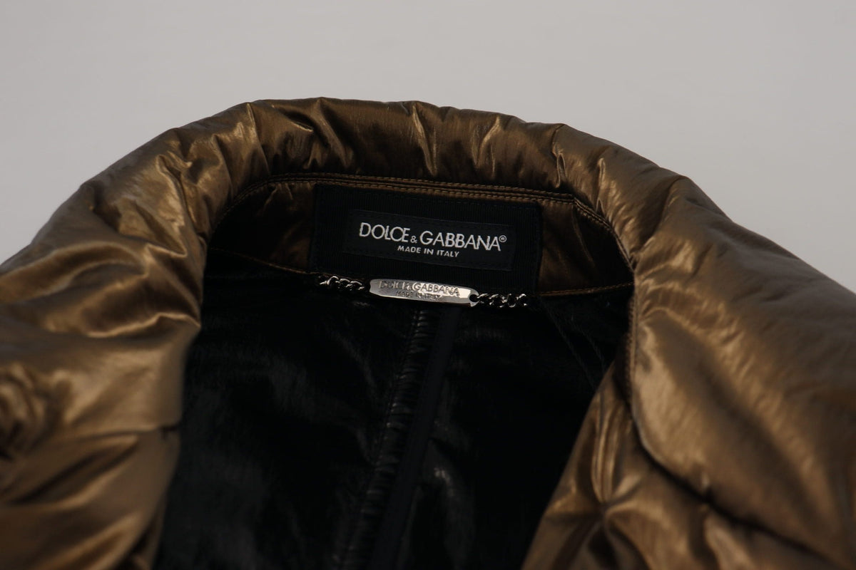 Veste croisée élégante Dolce &amp; Gabbana couleur bronze