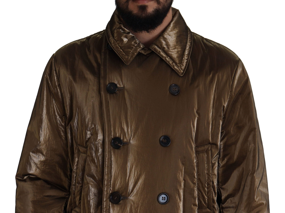 Veste croisée élégante Dolce &amp; Gabbana couleur bronze