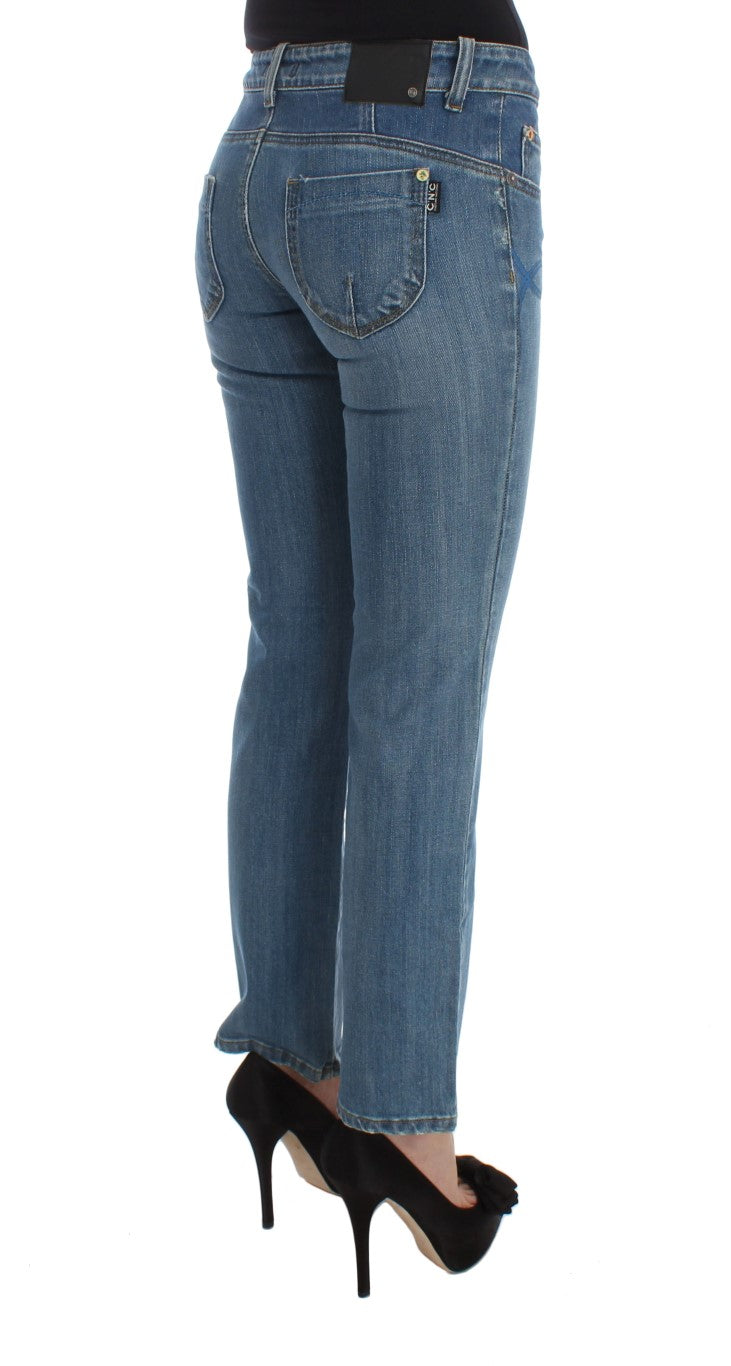 Costume National Chic Slim Fit Blue Jeans pour la femme moderne