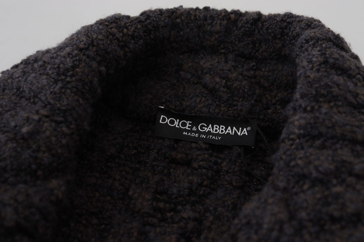 Manteau élégant croisé en laine et cachemire Dolce &amp; Gabbana