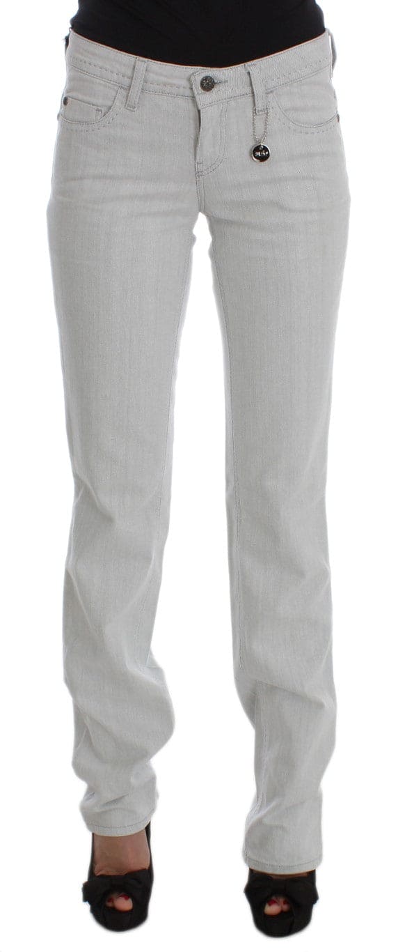 Costume National Chic Gris Slim Fit Designer Jeans