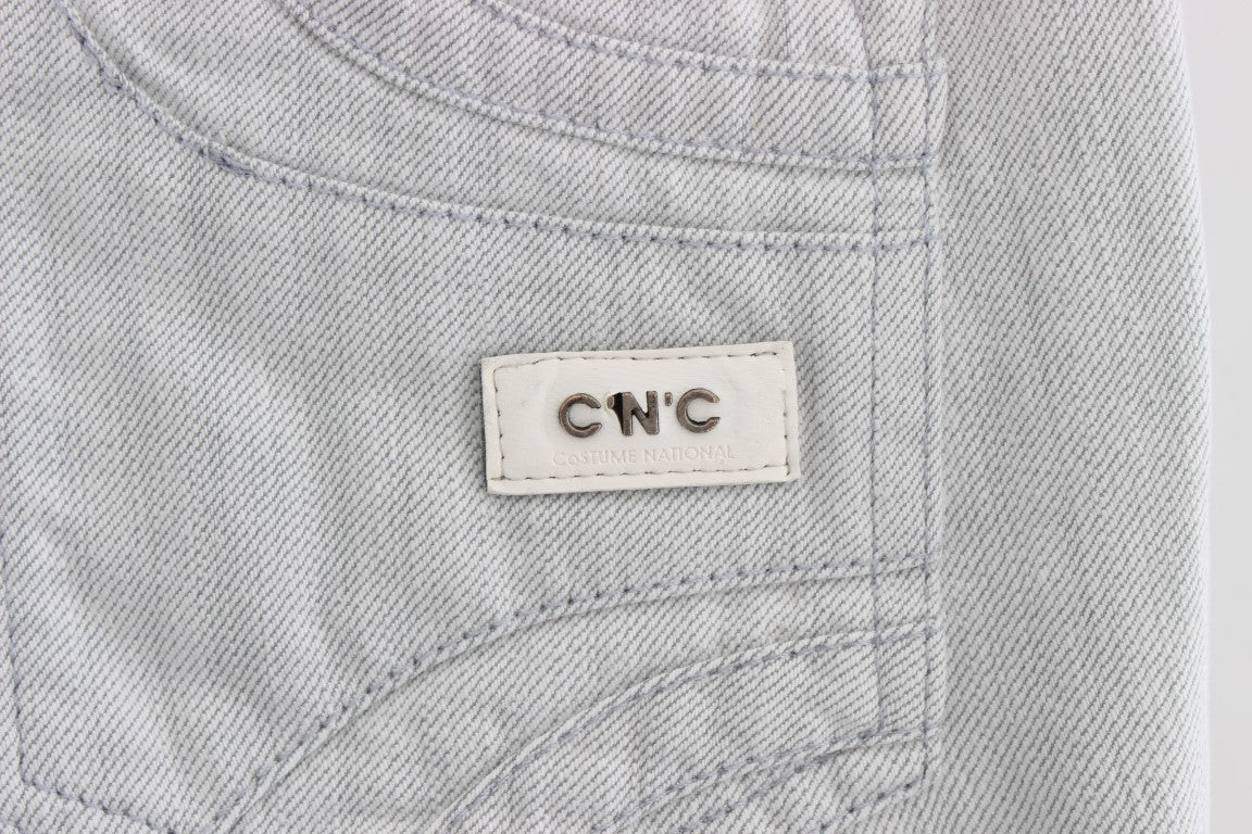 Costume National Chic Gris Slim Fit Designer Jeans