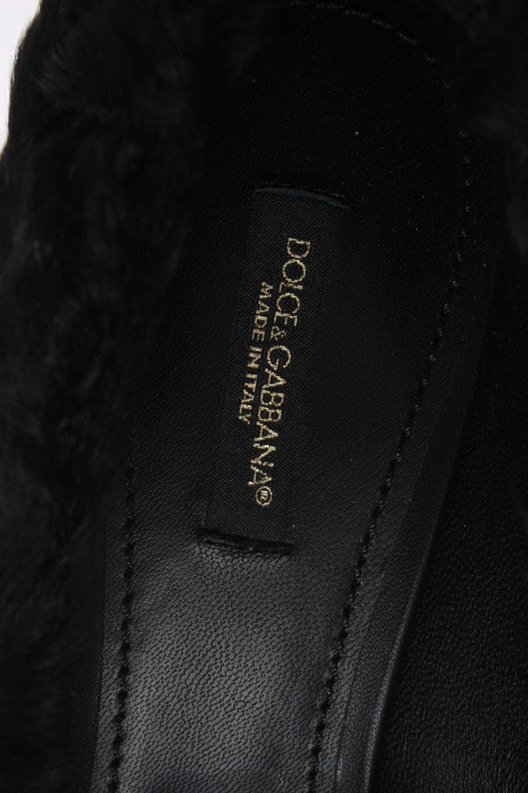 Elegantes zapatos de tacón de Dolce &amp; Gabbana en piel de lujo Xiangao