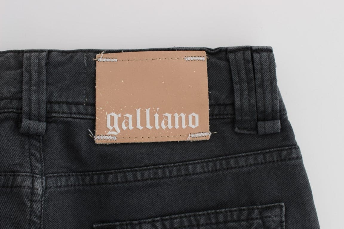 Jean slim bootcut élégant en denim John Galliano