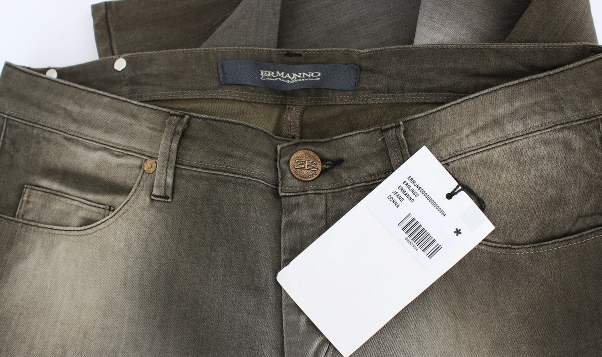 Jean boyfriend gris délavé chic Ermanno Scervino