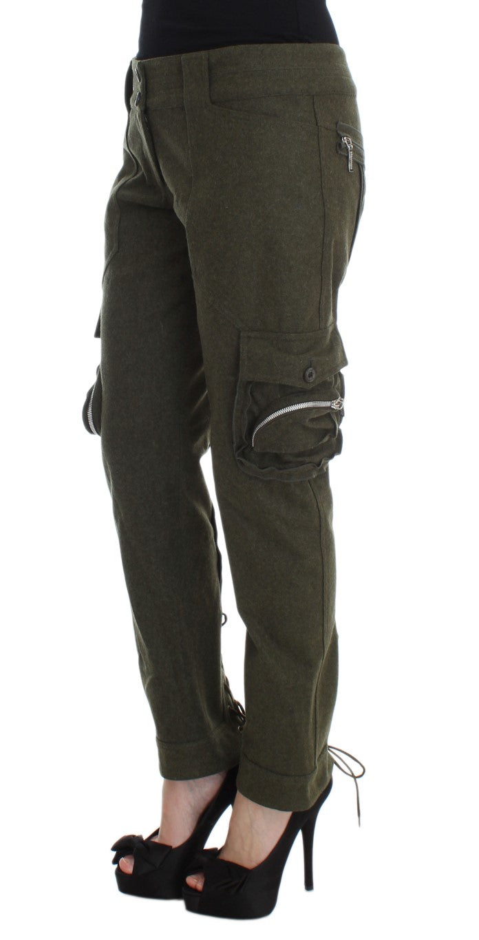 Pantalones cargo verdes elegantes de Ermanno Scervino para un estilo informal