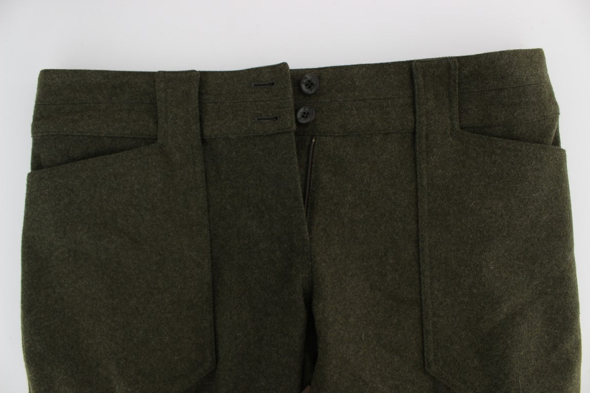 Pantalon cargo vert chic Ermanno Scervino pour un style sans effort