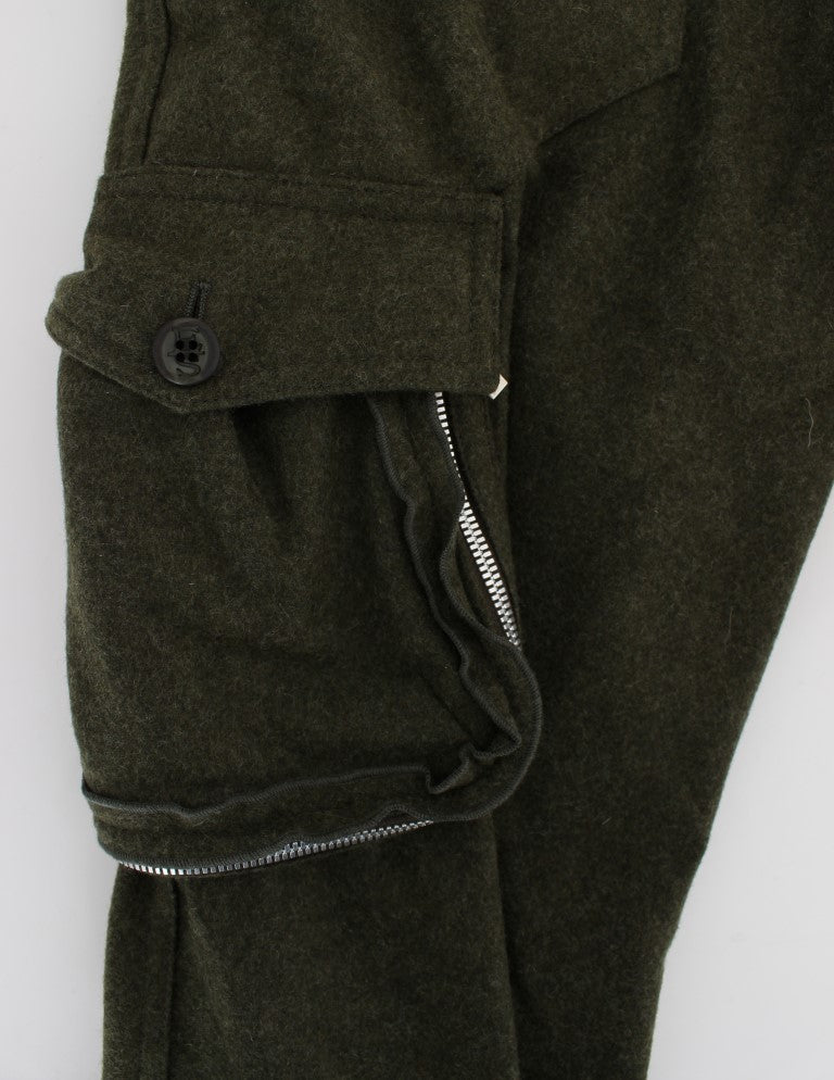 Pantalon cargo vert chic Ermanno Scervino pour un style sans effort