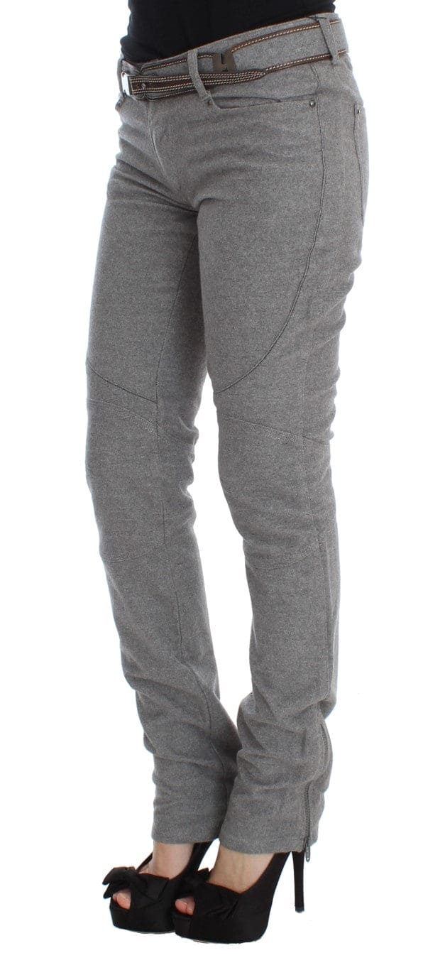 Ermanno Scervino Pantalon chic décontracté en coton gris