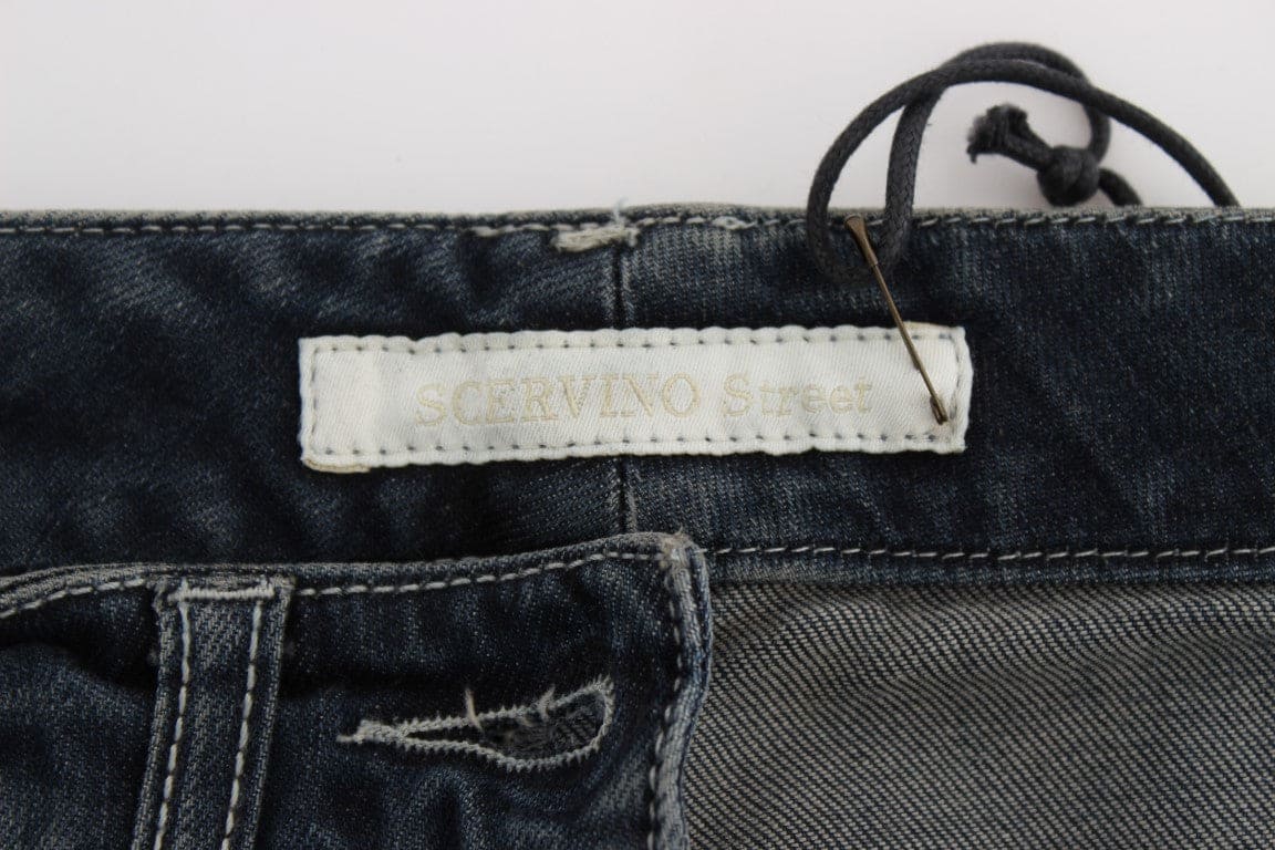 Ermanno Scervino Jean italien coupe slim bleu chic