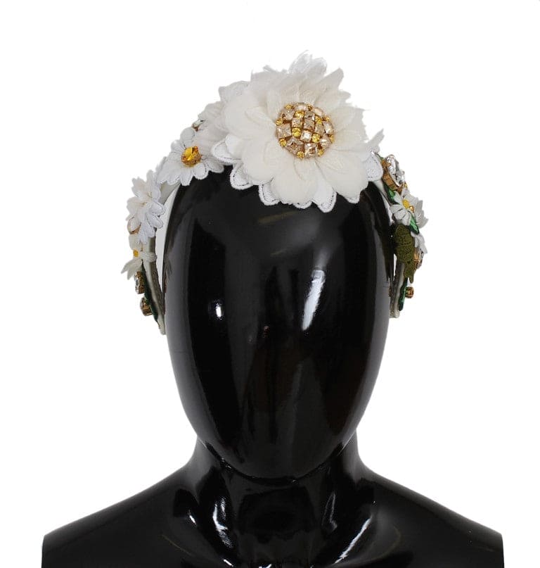 Diadema de lujo con cristales y girasoles de Dolce &amp; Gabbana