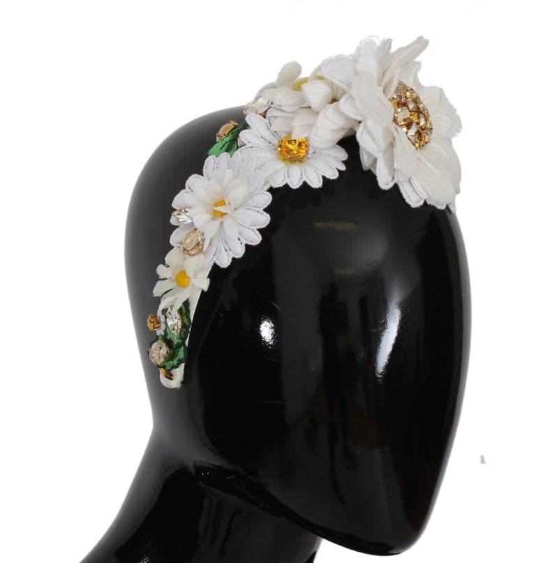 Diadema de lujo con cristales y girasoles de Dolce &amp; Gabbana