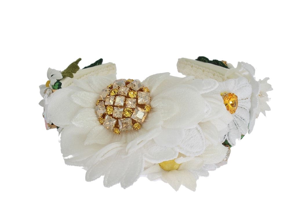 Diadema de lujo con cristales y girasoles de Dolce &amp; Gabbana