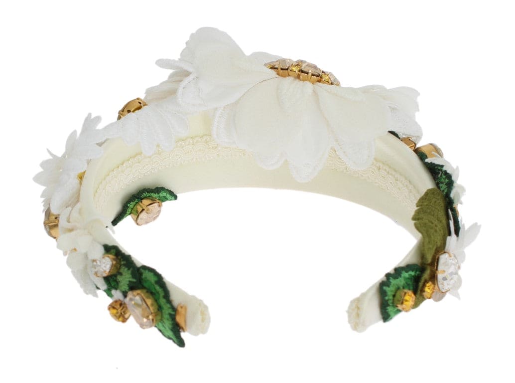 Diadema de lujo con cristales y girasoles de Dolce &amp; Gabbana