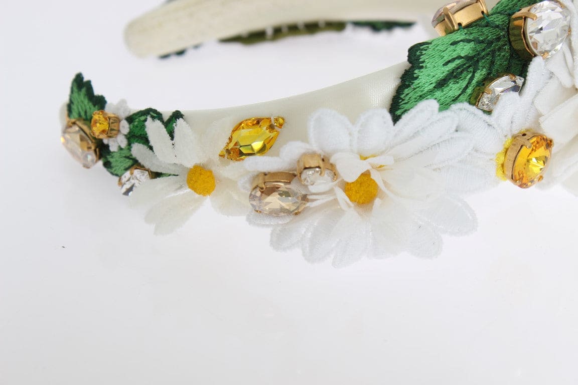 Diadema de lujo con cristales y girasoles de Dolce &amp; Gabbana