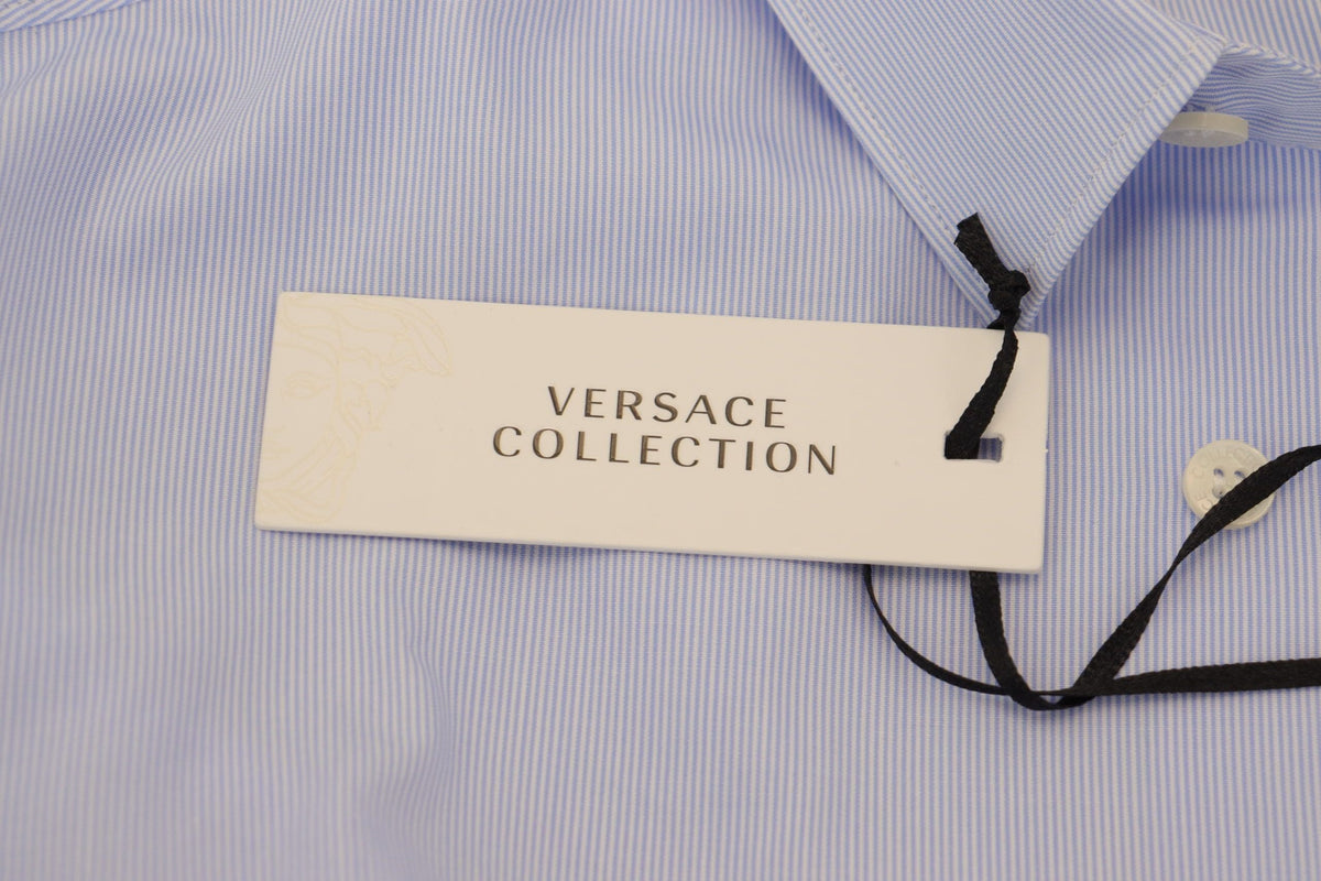 Chemise élégante bleu clair de la collection Versace