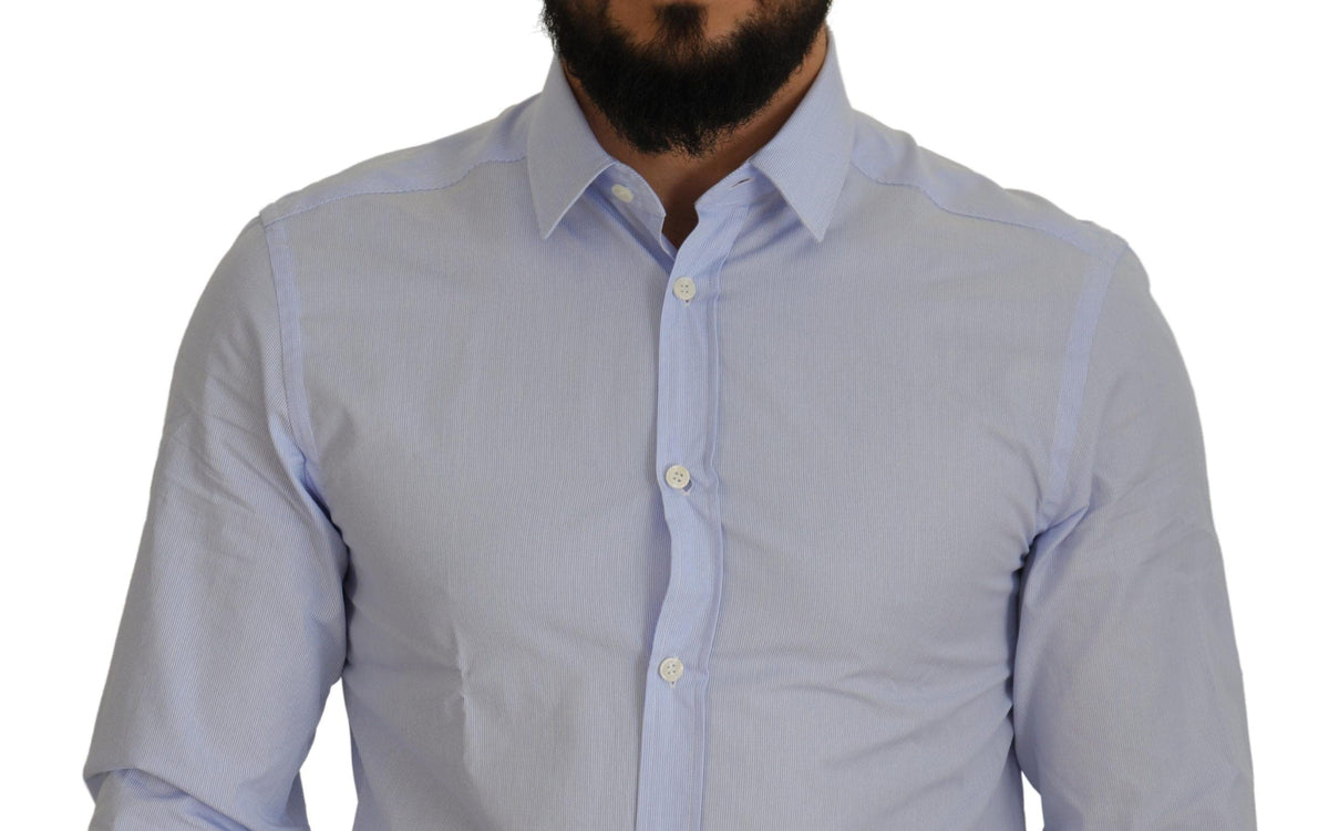 Chemise élégante bleu clair de la collection Versace