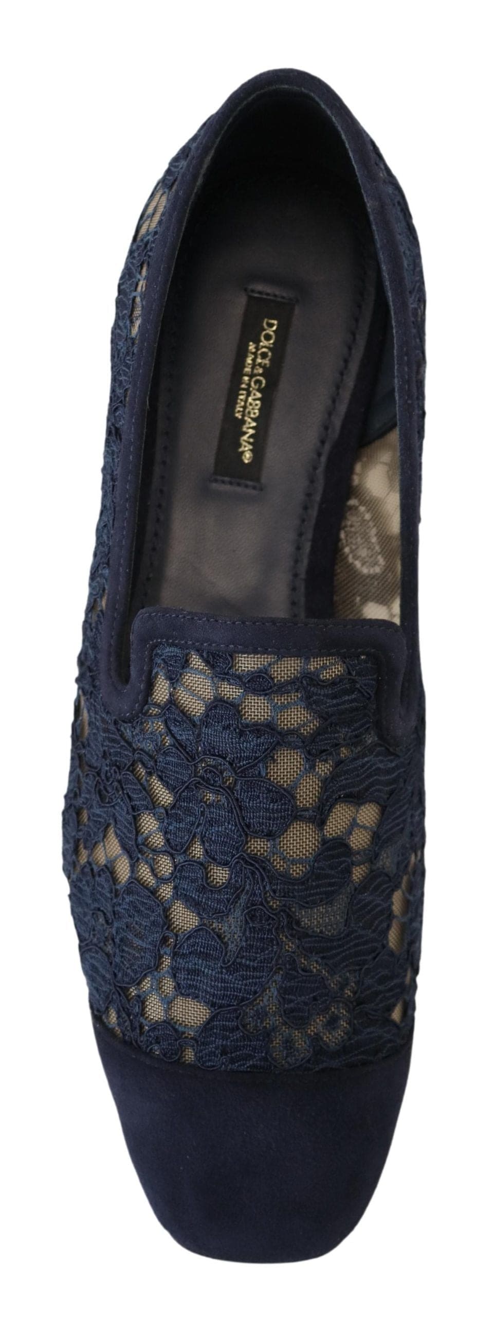 Mocasines planos elegantes azules de Dolce &amp; Gabbana: estilo veraniego