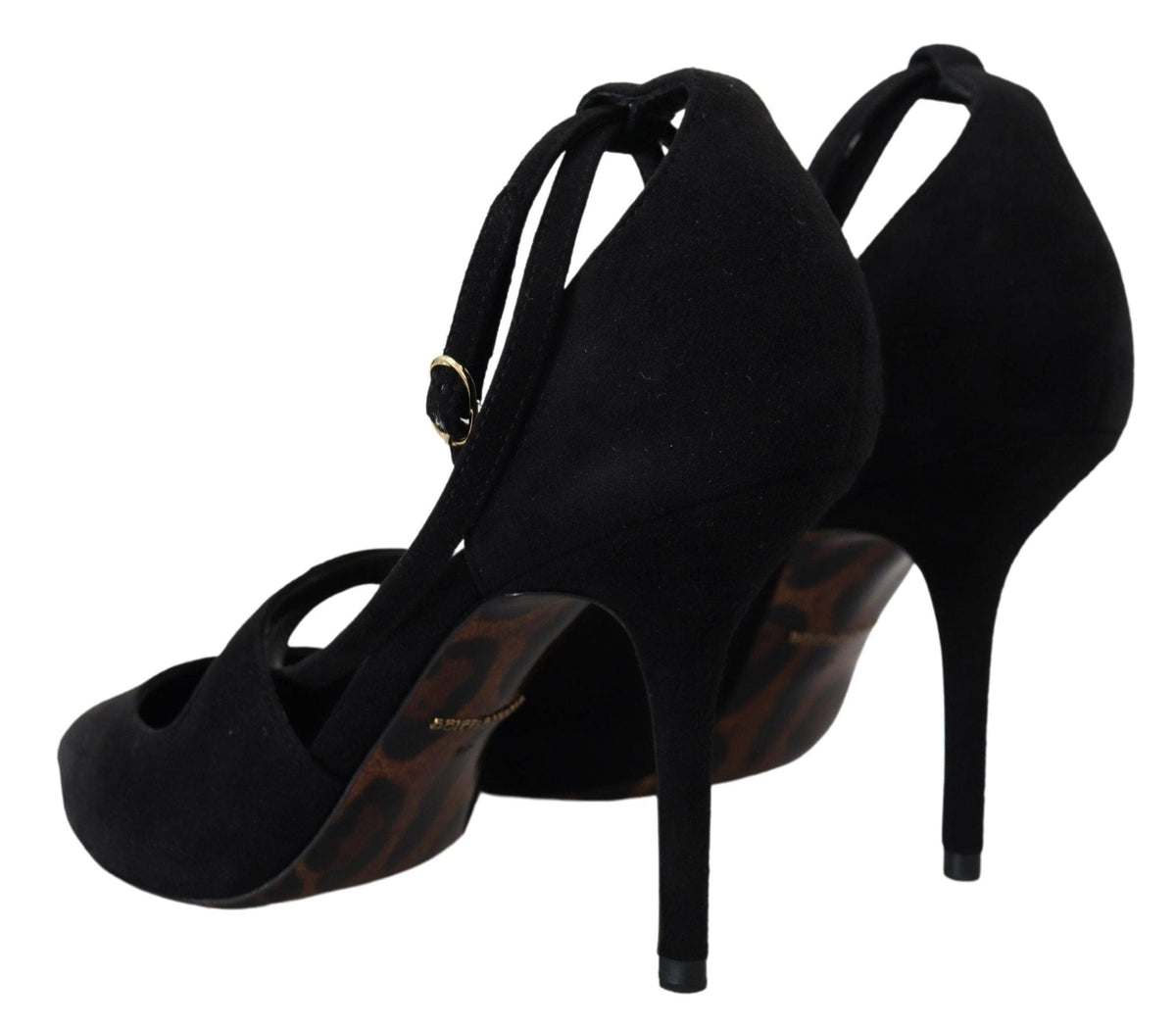 Dolce & Gabbana Elegant Ankle Strap Suede Heels