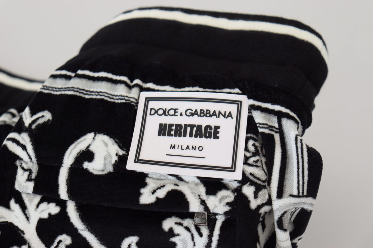 Pantalones deportivos casuales con estampado barroco de Dolce &amp; Gabbana