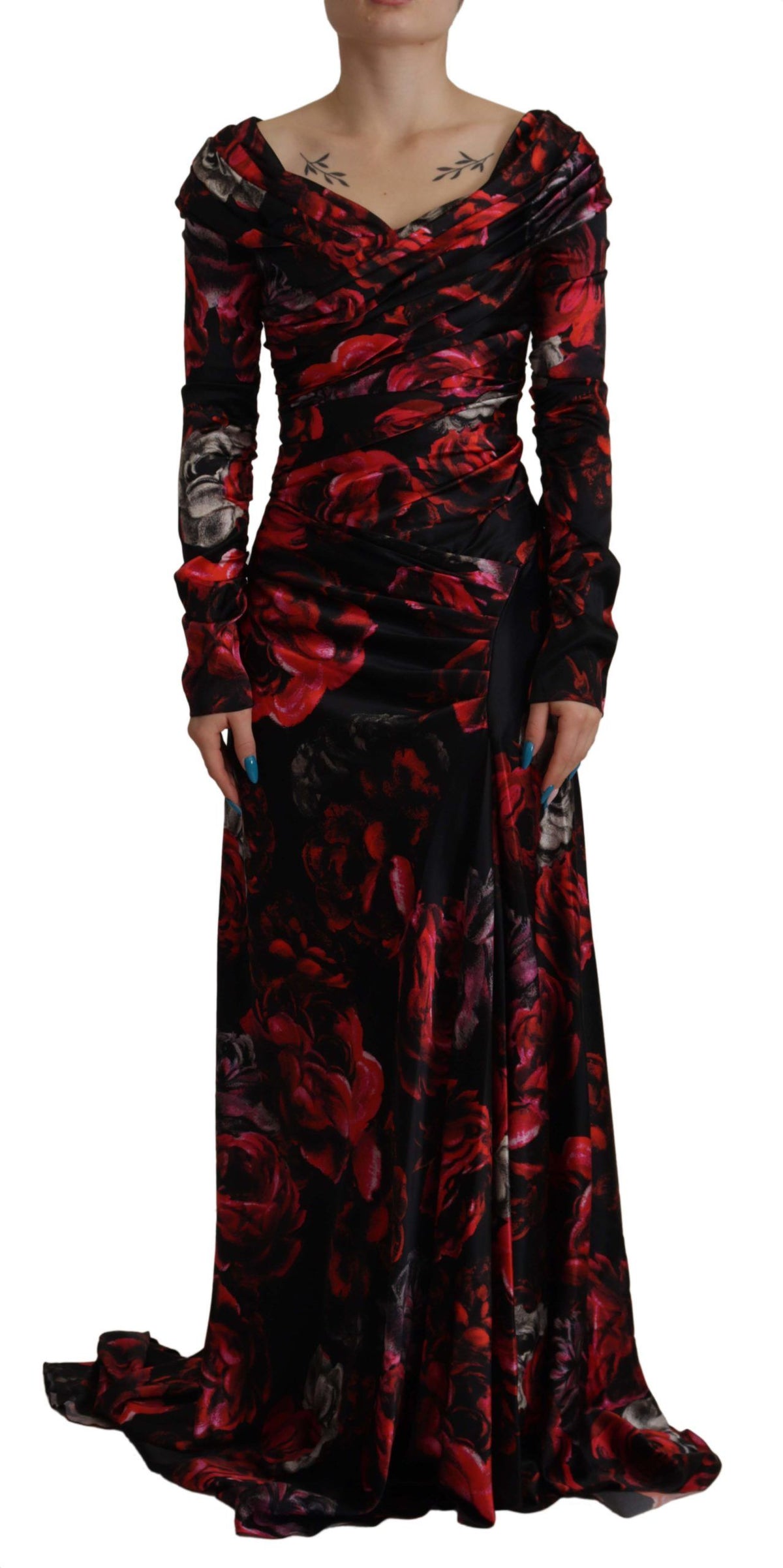 Robe fourreau trapèze fleurie élégante Dolce &amp; Gabbana