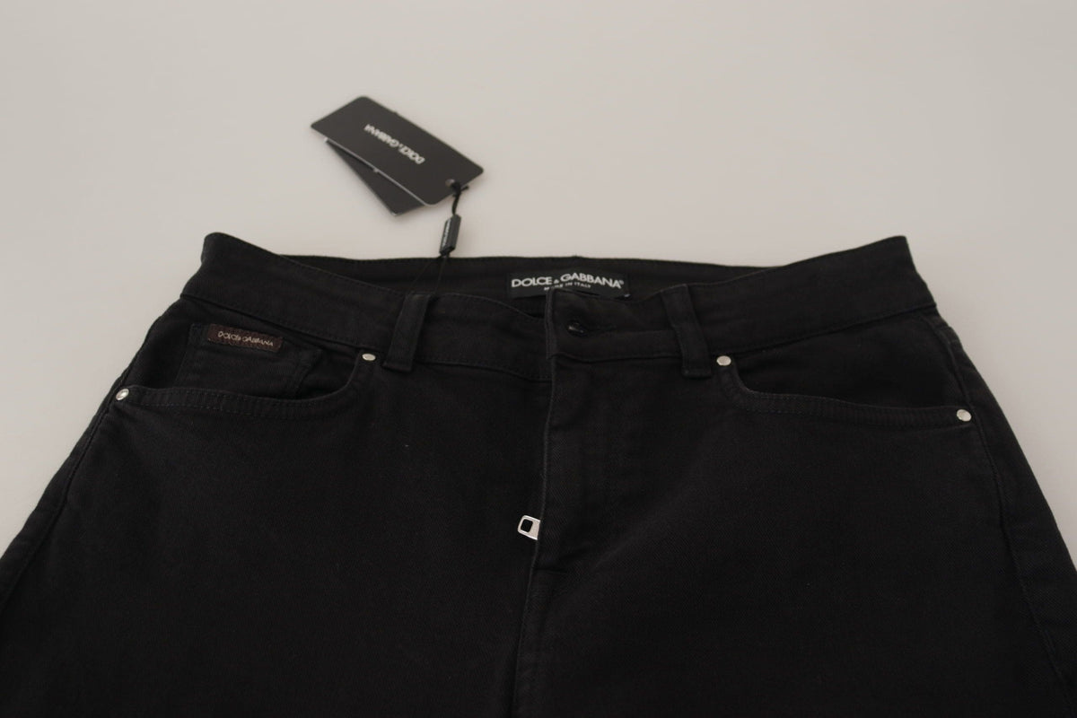 Jean skinny en coton stretch noir élégant Dolce &amp; Gabbana