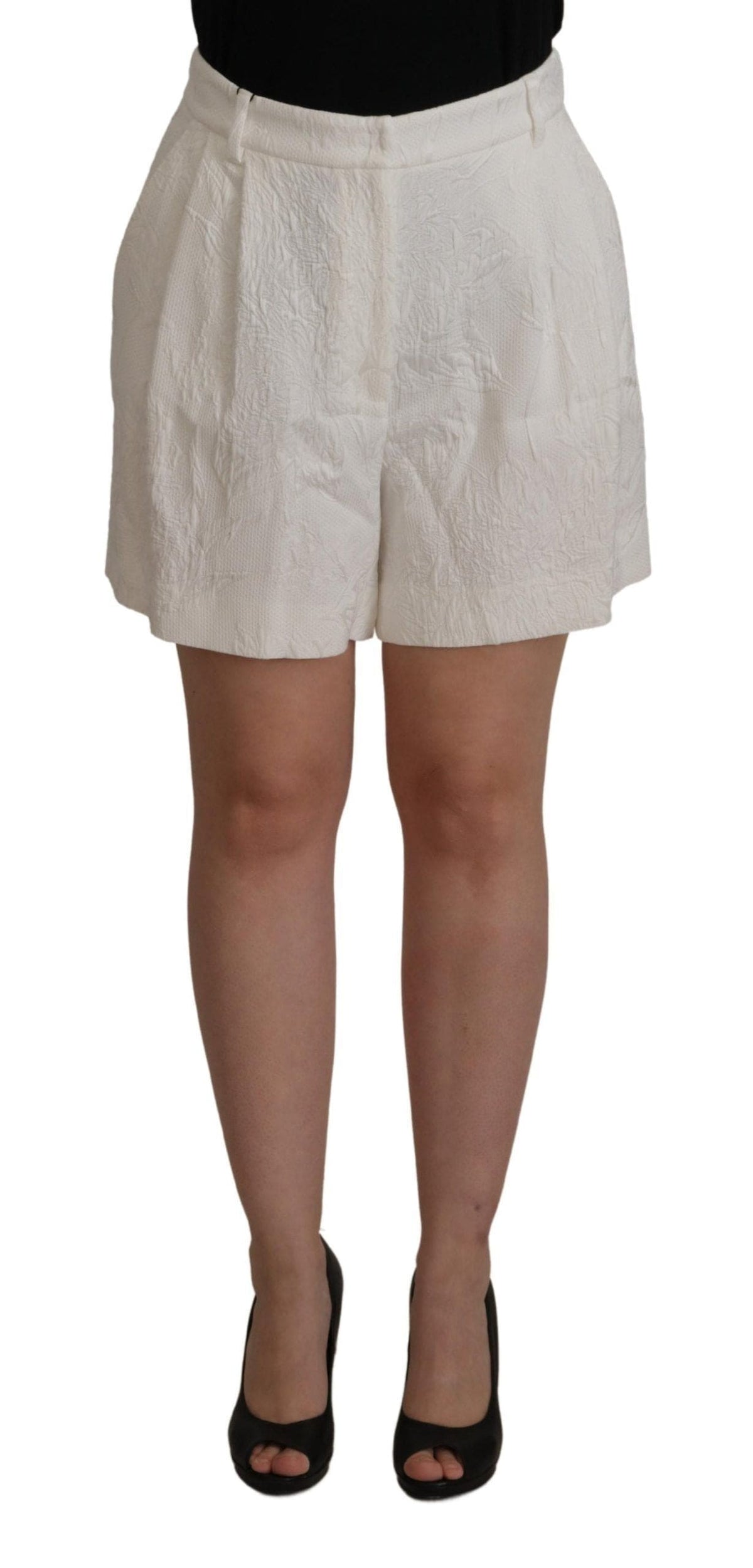 Culotte-short taille haute blanche élégante Dolce &amp; Gabbana