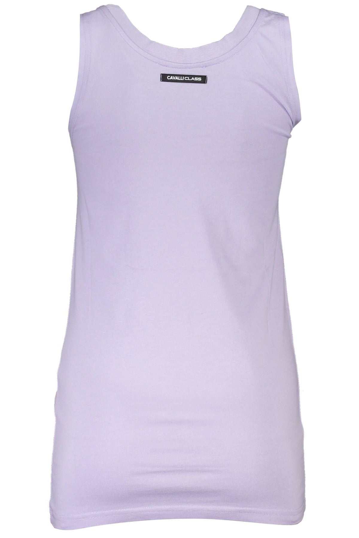 Elegante camiseta sin mangas morada con hombros anchos de Cavalli Class