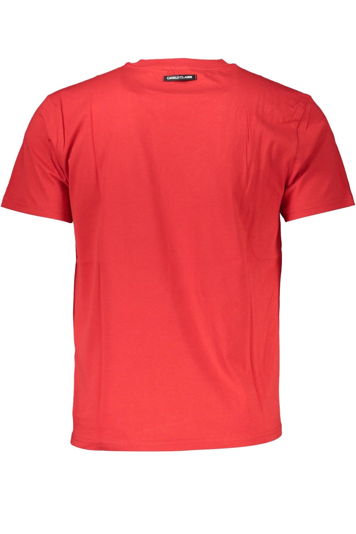 Camiseta estampada elegante en rojo con un estilo clásico de Cavalli Class