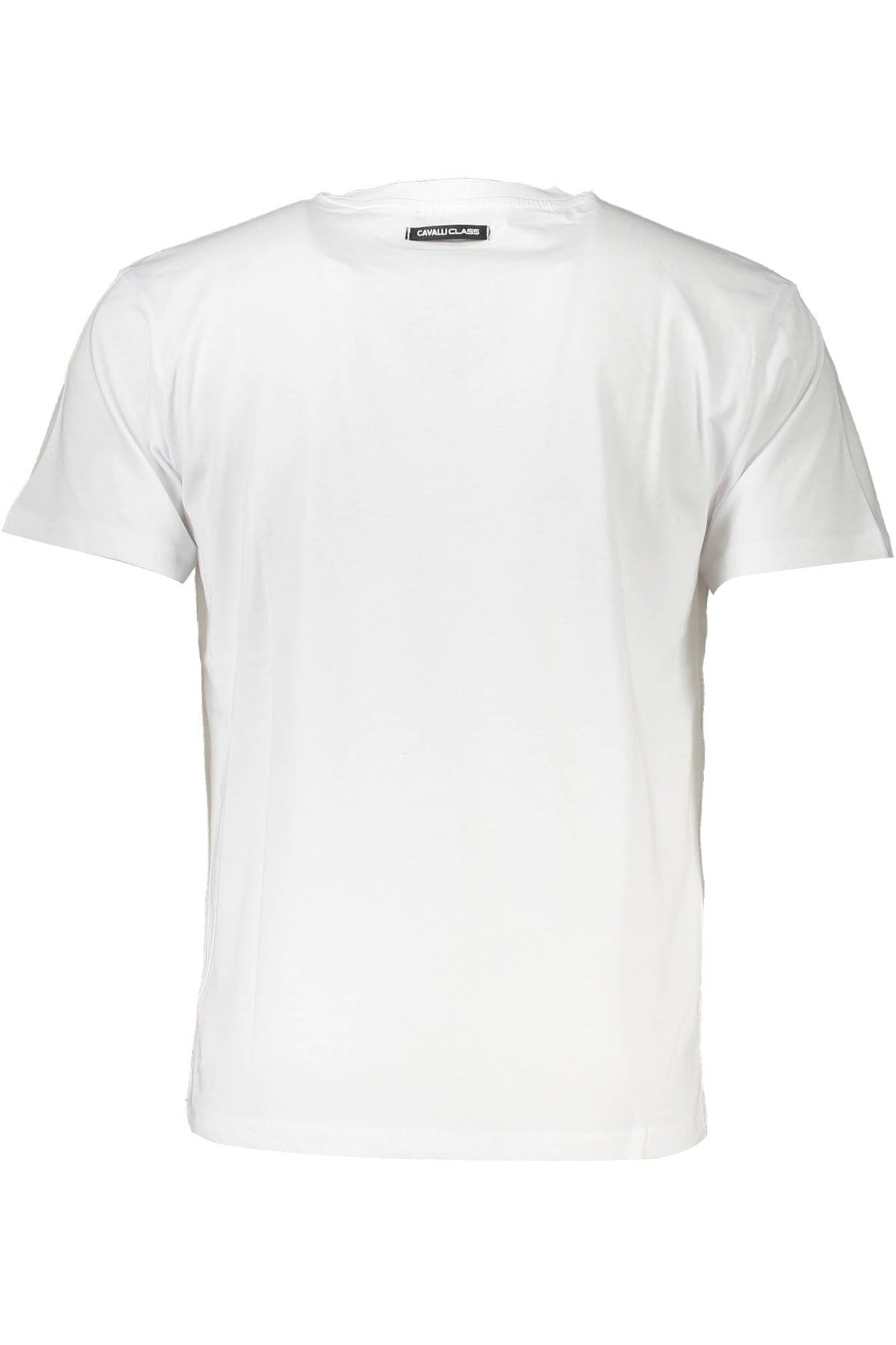 T-shirt blanc élégant avec logo imprimé Cavalli Class