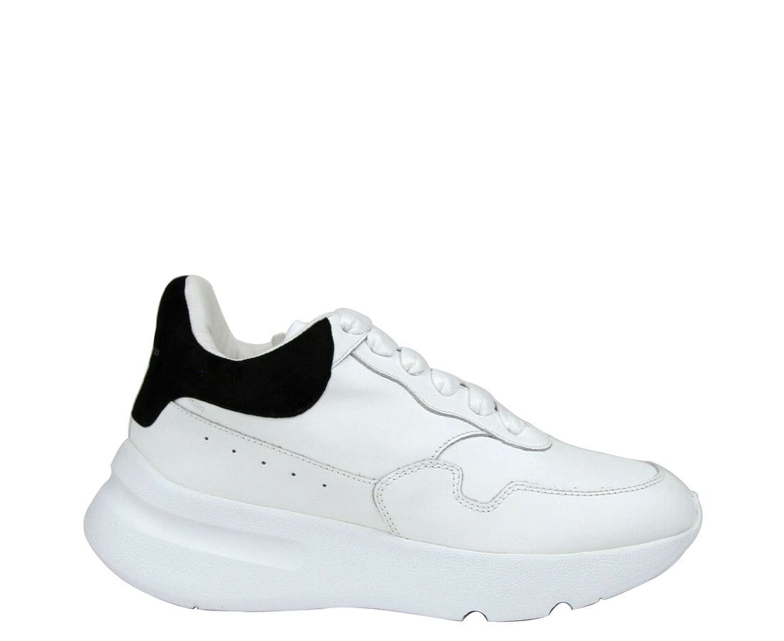 Baskets en cuir et daim blanc Alexander McQueen pour femme