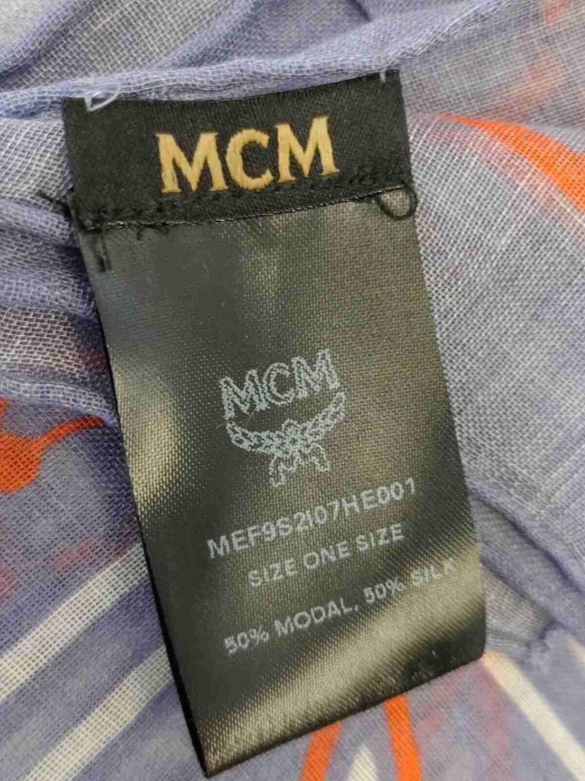 Bufanda de jacquard con estampado de cachemira y seda modal lavada a la piedra de MCM