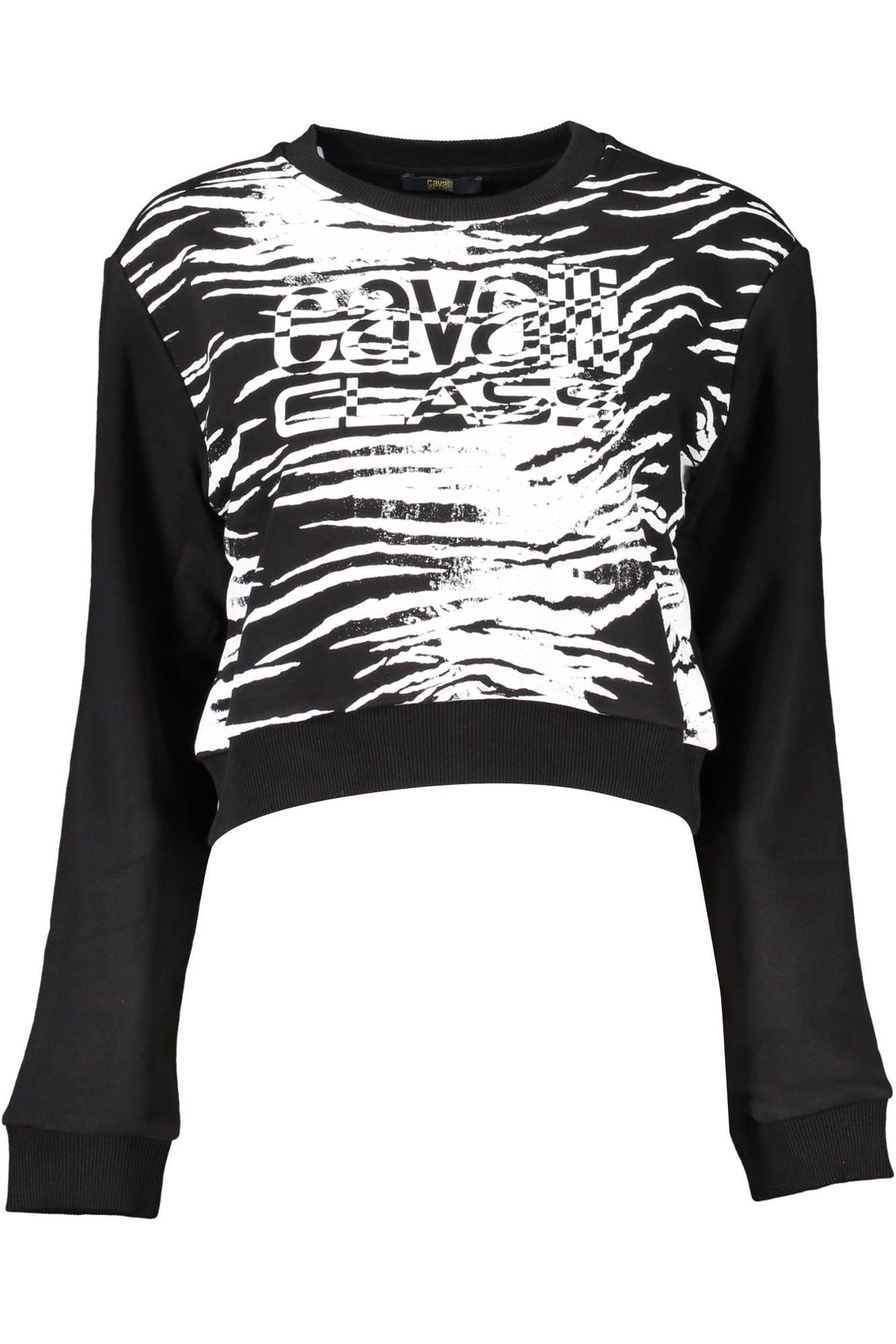 Sweat-shirt Cavalli Class Chic brossé avec imprimé logo