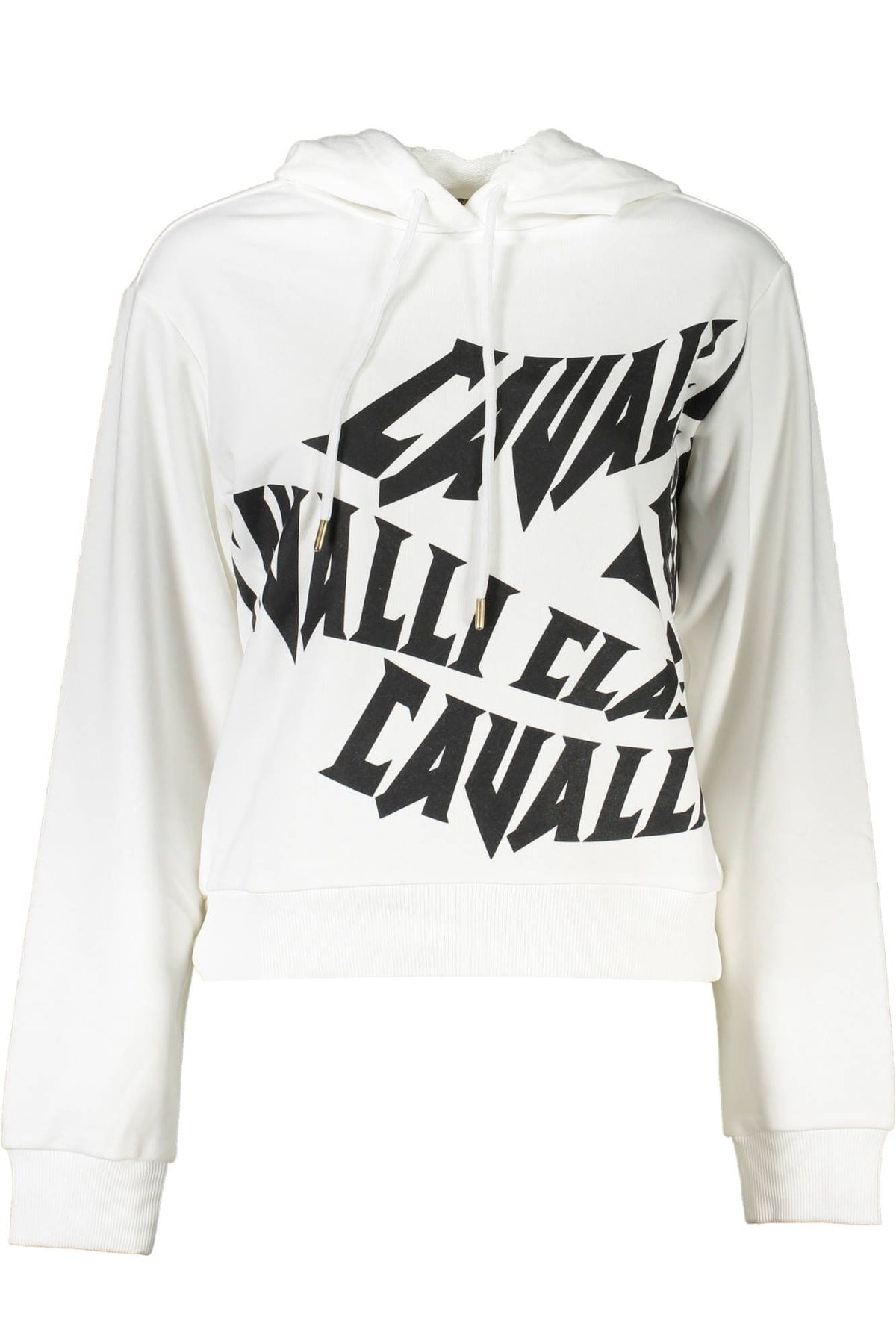 Sudadera con capucha elegante color blanco de Cavalli Class