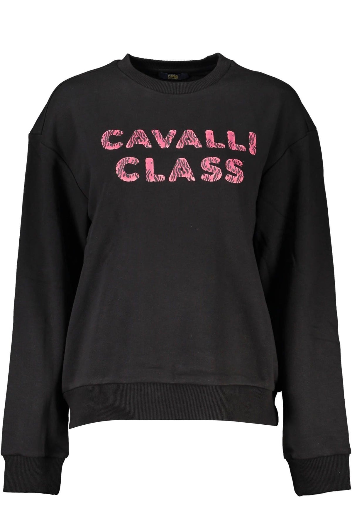 Sudadera elegante cepillada con estampado de Cavalli Class