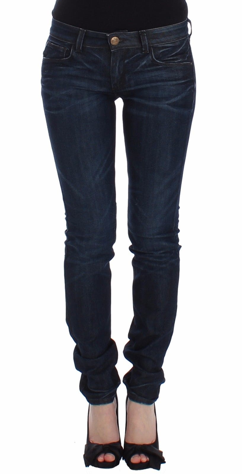 Ermanno Scervino Jean skinny bleu foncé chic