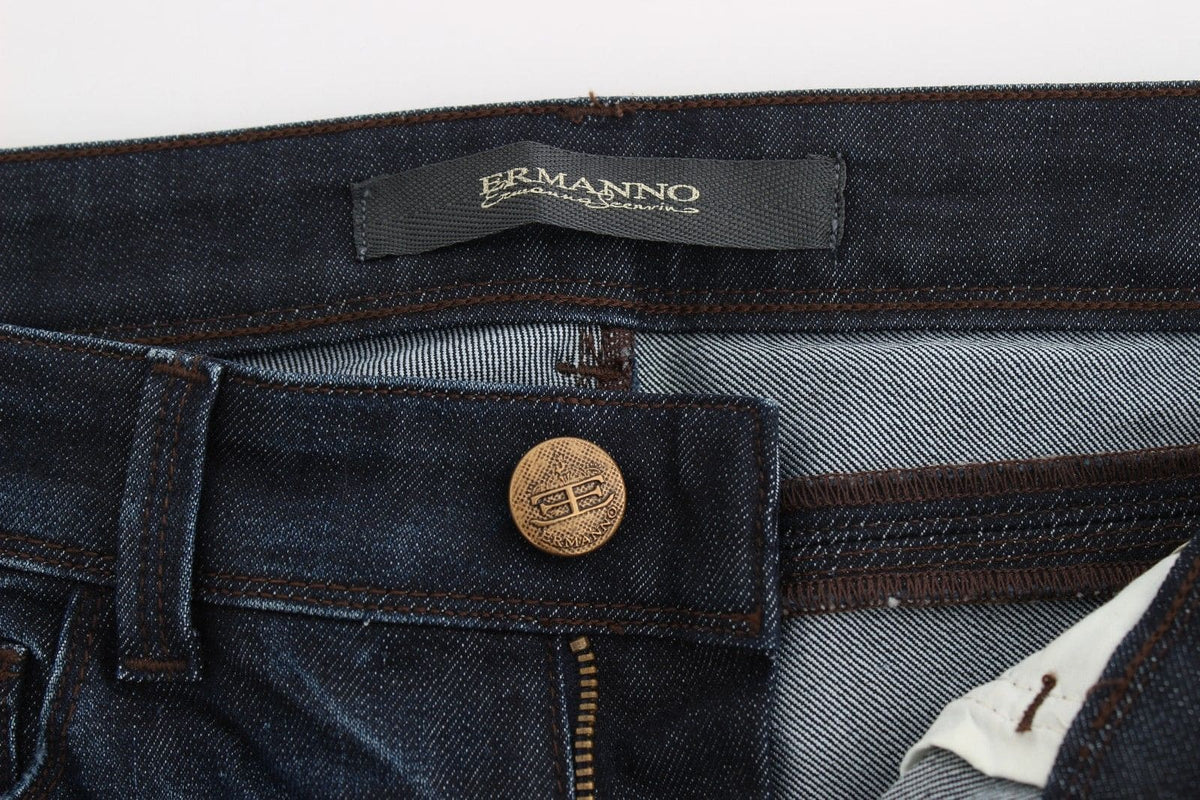 Ermanno Scervino Chic Vaqueros pitillo azul oscuro