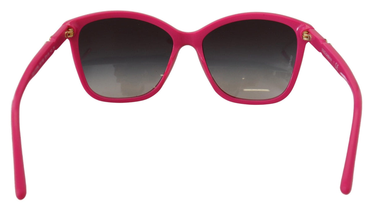 Lunettes de soleil rondes roses élégantes Dolce &amp; Gabbana pour femmes