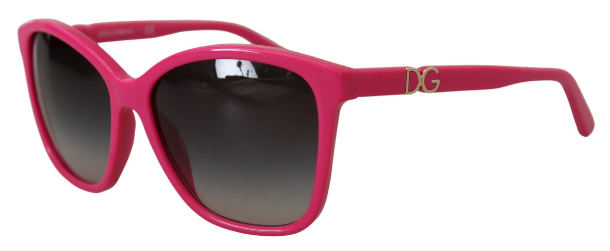 Lunettes de soleil rondes roses élégantes Dolce &amp; Gabbana pour femmes