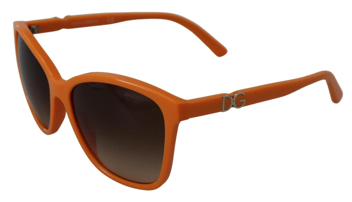 Gafas de sol redondas elegantes de color naranja de Dolce &amp; Gabbana para mujer