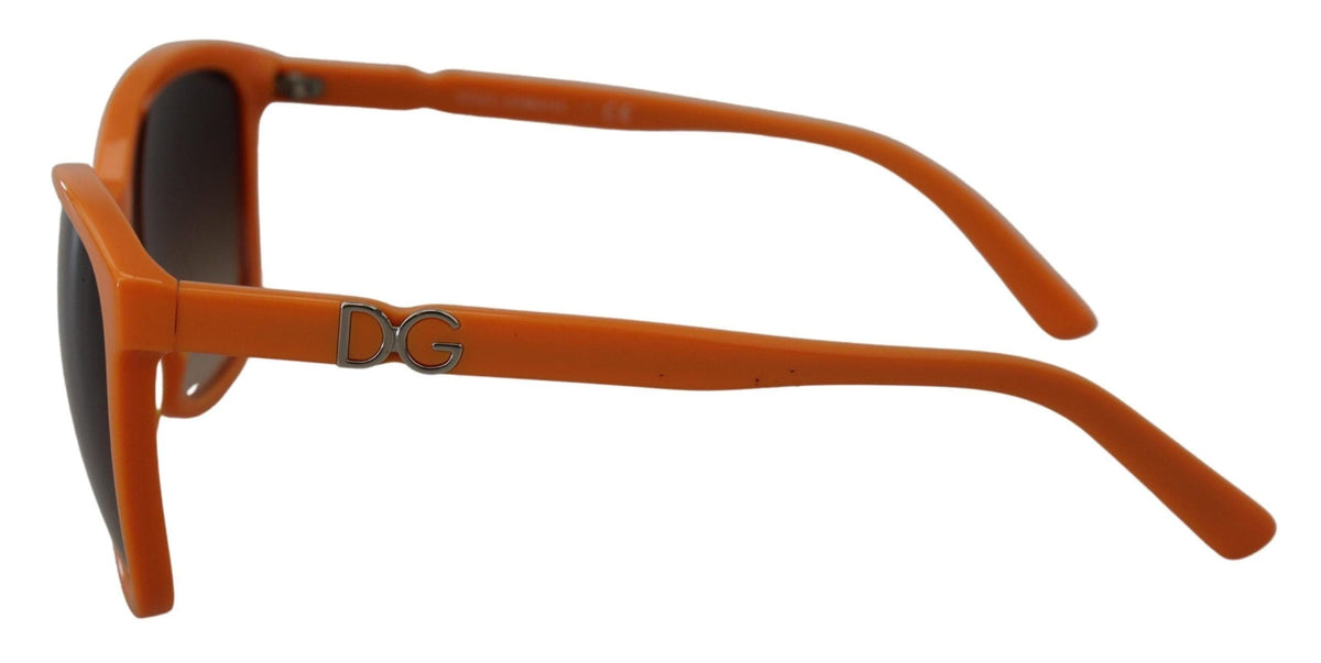 Gafas de sol redondas elegantes de color naranja de Dolce &amp; Gabbana para mujer