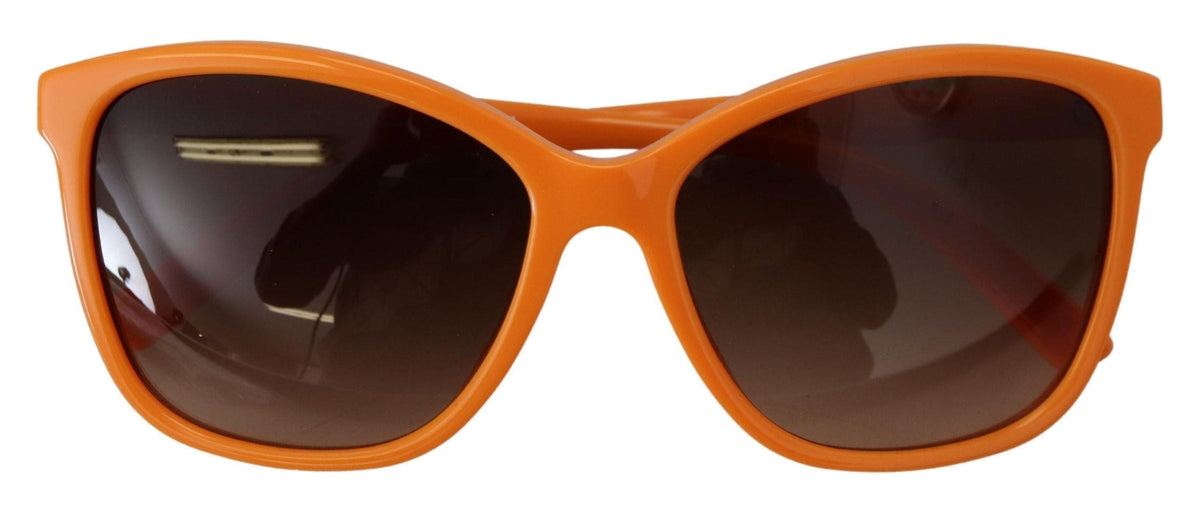 Gafas de sol redondas elegantes de color naranja de Dolce &amp; Gabbana para mujer