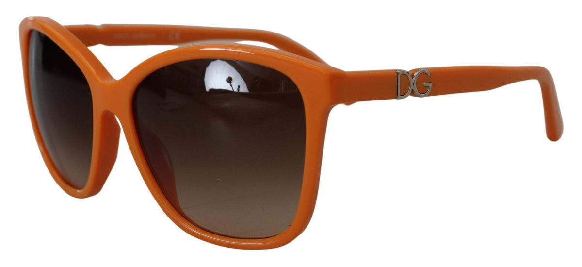 Gafas de sol redondas elegantes de color naranja de Dolce &amp; Gabbana para mujer