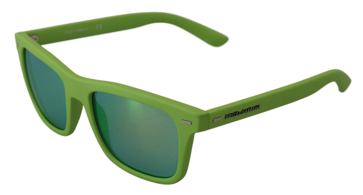 Gafas de sol Dolce &amp; Gabbana con montura completa y diseño chic en verde ácido