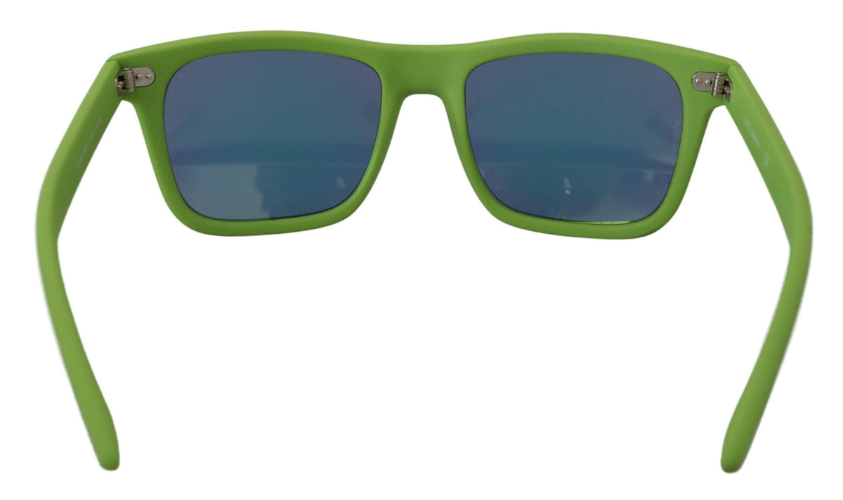 Lunettes de soleil à monture intégrale chic vert acide Dolce &amp; Gabbana