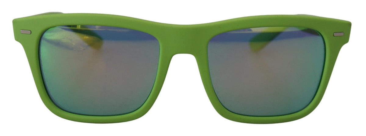 Gafas de sol Dolce &amp; Gabbana con montura completa y diseño chic en verde ácido